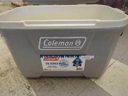 Coleman 52 qt. 316 Series Gray Chest Cooler, Appears to be New Retail Price Value $70, Sold Where Is