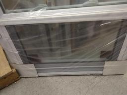 American Craftsman Window Approximately Size is Custom Made 29 3/4 in x 35 1/4 in, White Vinyl