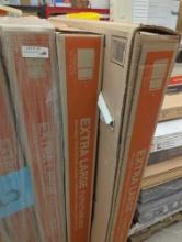 Lot of 3 The Home Depot 48 in. L x 6 in. W x 49 in. D Heavy Duty TV and Picture Moving Box, Appears