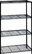 HDX 4-Tier Steel Wire Shelving Unit in Black (36 in. W x 54 in. H x 14 in. D), Retail Price $70,