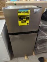 Magic Chef 18.5 in. W, 4.5 cu. ft. 2-Door Mini Refrigerator, with Freezer in Platinum Steel, NO BOX,