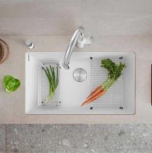 Blanco PRECIS Undermount Granite Composite 32 in. Single Bowl Kitchen Sink in White, Retail Price
