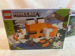 Two Minecraft Lego sets