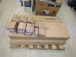 Pallet of Assorted Items Including 8 Cases of MSI Sardinia Azul 8 in. x 48 in. Polished Porcelain