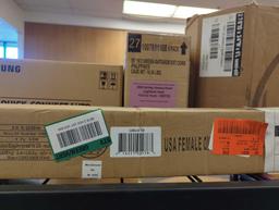 Shelf Lot of Assorted Items to Include, Commercial Electric Led Wall Pack High Output, 55 Ft 16/3
