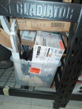 Partial Shelf Lot of Assorted Items to Include, Commercial Electric 4 Pack Color Changing Recessed