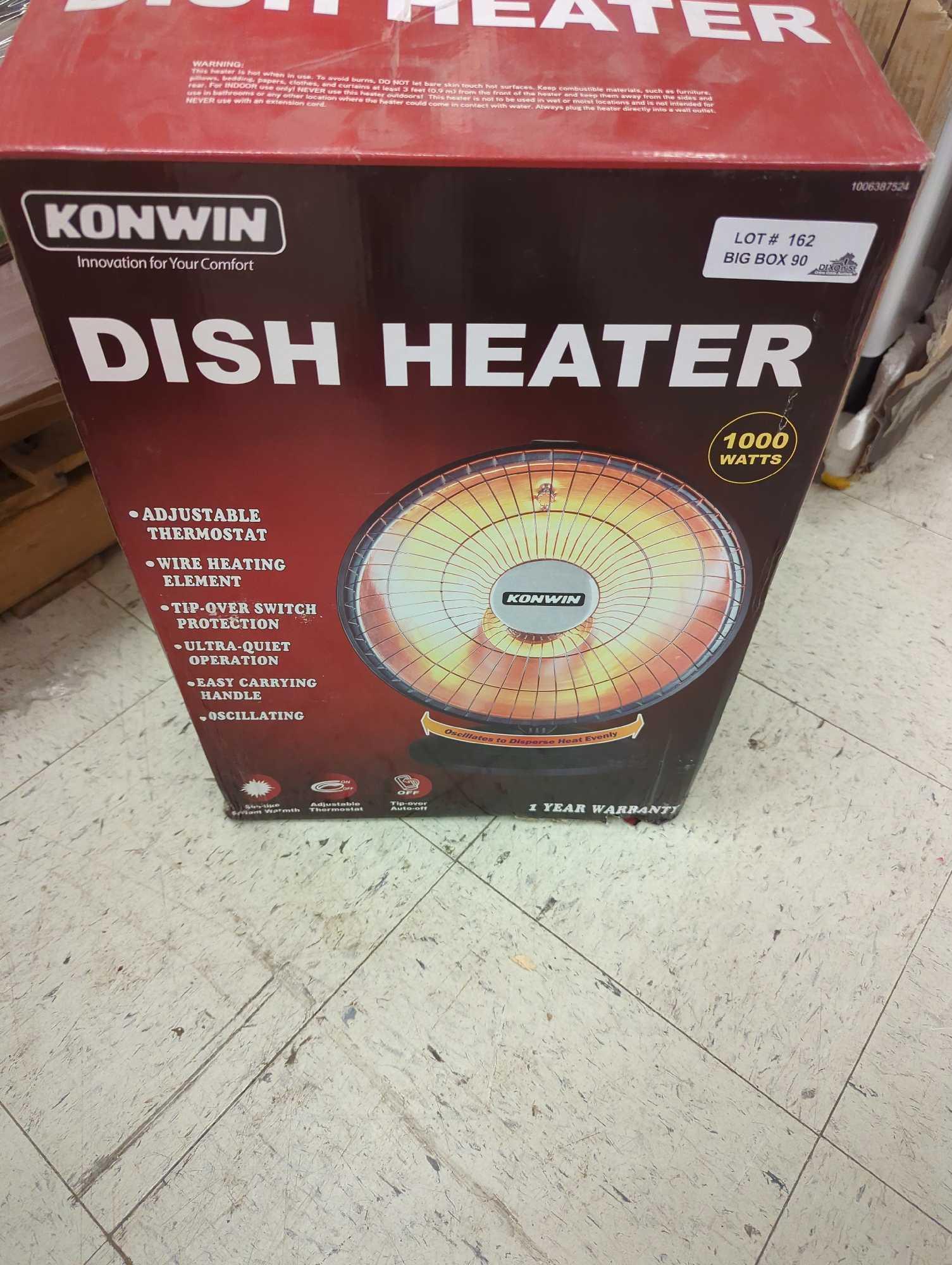 Konwin 1000-Watt Electric Infrared Space Heater with Oscillation, Appears to be New in Open Box