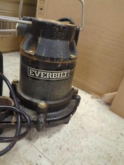 (Heavily Used), Everbilt 1/3 HP Cast Iron Sump Pump, Appears to be Heavily Used, Retail Price Value