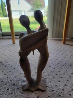 Couples Wooden Statue $1 STS