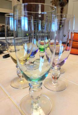 Tall Crystal Wine Glasses $1 STS