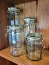 Glass Canisters $1 STS