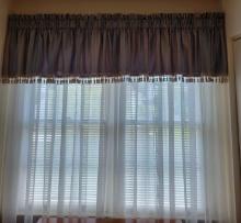 Sheer Curtains/Valance $1 STS