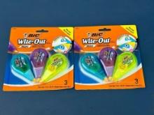 White Out Lot- 2 packs of 3