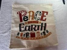 New Pillow Case- Peace on Earth Design