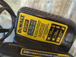Lot of 2 DeWalt Items Including 20V MAX Compact Lithium-Ion 1.5Ah Battery Pack (Retail Price $89,