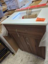 Home Decorators Collection (Missing Back Leg) Bilston 24 in. W x 19 in. D x 34 in. H Single Sink