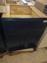Home Decorators Collection Washington Vessel Blue Plywood Shaker Assembled Base Kitchen Cabinet with