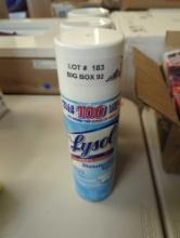 (1 Can Top Is Broken) Lot of 3 Spray Cans Of Lysol 19 oz. Crisp Linen Disinfectant Spray, Appears to