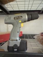 Workforce 18 volt cordless drill P10001 With Bits On the Side Of Handle Comes With Battery But No