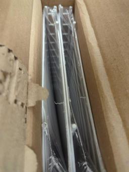 Box Lot of 4 ClosetMaid Superslide 36"W x 12"D White Wire Closet Shelf Kit Model Number: 5103100,