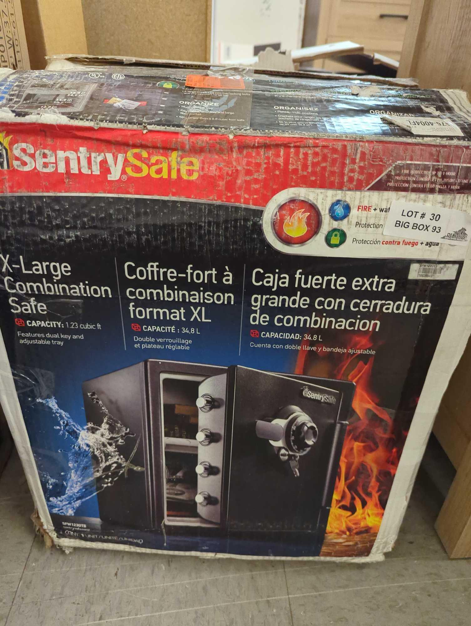 (Has Some Minor Denting) SentrySafe 1.2 cu. ft. Fireproof & Waterproof Safe with Dial Combination