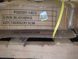 Pallet of 2 Boxes to Make VEIKOUS 6 ft. D x 8 ft. W Metal Storage Shed in Grey, 44 Sq.Ft.,