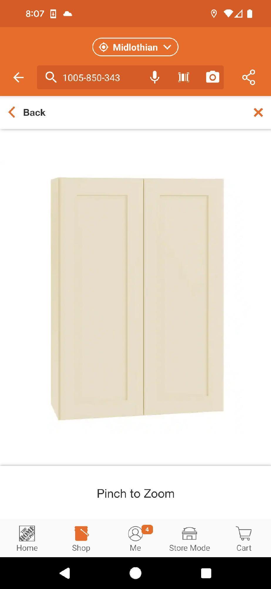 Home Decorators Collection Newport Cream Painted Plywood Shaker Assembled Wall Kitchen Cabinet 3