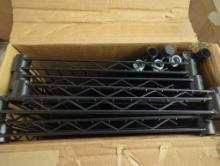 HDX 5-Tier Steel Wire Shelving Unit in Black (36 in. W x 72 in. H x 16 in. D), Appears to be New in
