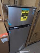 Avanti (Damaged) Apartment Refrigerator, 7.3 cu. ft, in Stainless Steel, Approximate Dimensions -