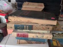 (LR) ANTIQUE BOOK LOT TO INCLUDE MRS. WIGGS OF THE CABBAGE PATCH, UNCLE REMUS, THE HURRICANE, A