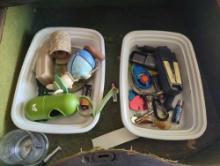 (FD) CONTENTS OF (DR)AWERS AND CABINET LOT#2, CANDLES. LINENS, CANDLE HOLDERS, MISC SMALL ITEMS,