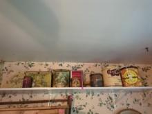DR - Lot of 9 Tin Containers including Charles Chips Potato Chips Tin, Smiths Whit Fruit Cake Tin,
