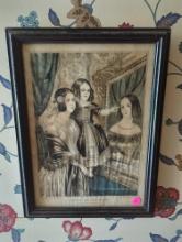 FRAMED PRINT, LOOK AT MAMMA, KELLOGGS AND THAYER, 11 1/2"L 15 3/8"w