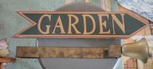 Vintage Door Bell and Garden Sign $1 STS