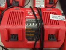 Milwaukee M18 18-Volt Lithium-Ion Dual Bay Rapid Battery Charger, Appears to be New Out of the Box
