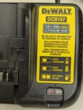 (No Battery) DeWALT DCB107 12V/20V MAX Lithium Ion Charger, Appears to be New Out of the Package No