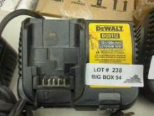 (No Battery Has Some Marks) DEWALT Lithium Ion 12V to 20V MAX Charger, Appears to be Used Out of the
