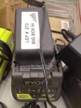 (No Battery) Ryobi 18-Volt ONE+ Compact Lithium-Ion Battery Charger Only No Battery, Appears to be