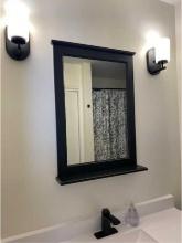 Generation Lighting Robie 5 in. 1-Light Midnight Black Transitional Bathroom Vanity Light Wall
