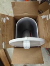 Architectural Mailboxes Elite White, Large, Steel, Post Mount Mailbox, Appears to be Used Has some