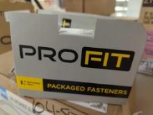 Box Lot of 4 Boxes of PRO-FIT 1-1/2 in. Electro Galvanized Ring Shank Nail with Plastic Cap