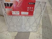 Box Lot of 4 HDX 30 in. x 30 in. x 1 in. Allergen Plus Pleated Air Filter FPR 7, MERV 11, Appears to