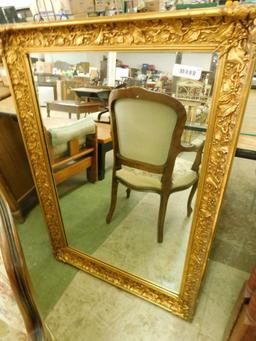 Ornate Wood Framed Gold Mirror