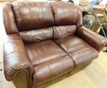 Lane Leather Couch - Electric