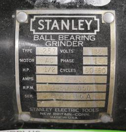 Ball Bearing Grinder: Stanley Type 257, 115V, SN G92736A