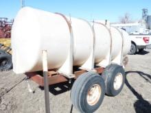 1000 Gal. Poly Tank on Tandem Axle Trailer