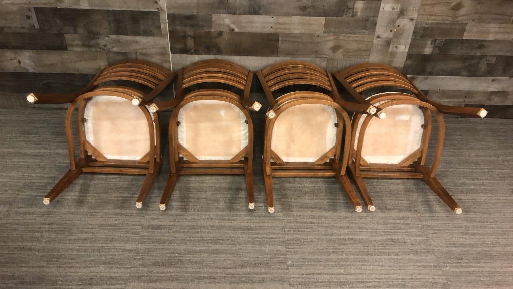 MISSION OAK PEDESTAL TABLE & CHAIRS DINING SET