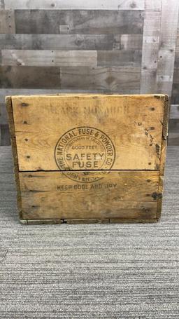 NATIONAL FUSE & POWDER CO. CRATE