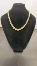 TIFFANY & CO. STERLING GRADUATED BEAD NECKLACE 28G
