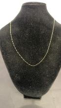10KT YELLOW GOLD CHAIN .8G